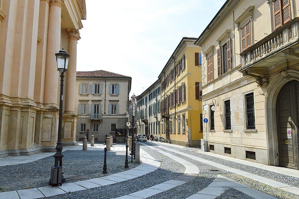 Centro storico di Novara con la Cupola
