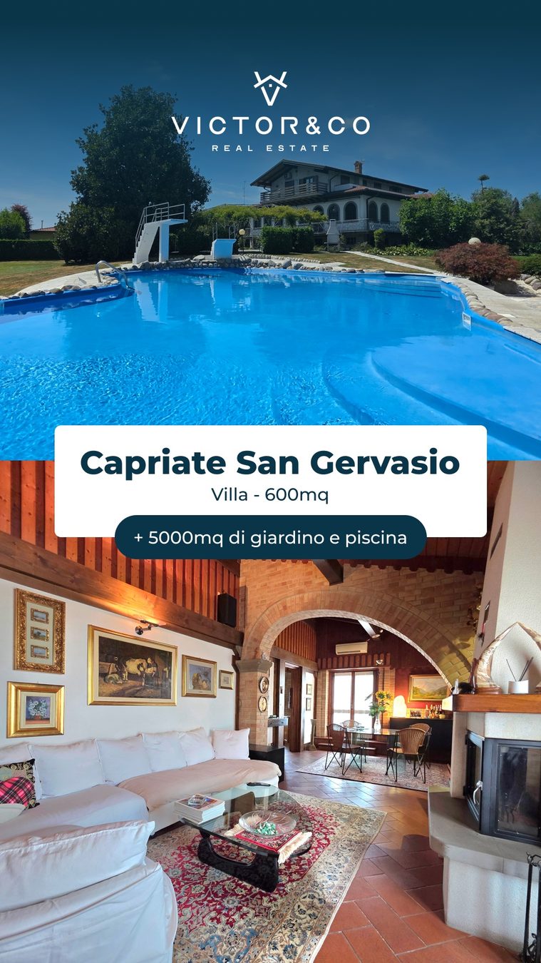 Entreresti mai in una villa di 600 METRI QUADRI con 5.000 mq di parco? 🤯🏊♂️ Oggi vi porto a Capriate San G…