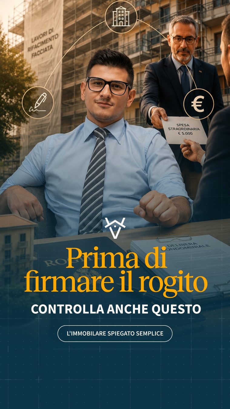 Hai appena comprato casa e, dopo pochi giorni, ricevi una richiesta di 5.000 € per il rifacimento della facci…