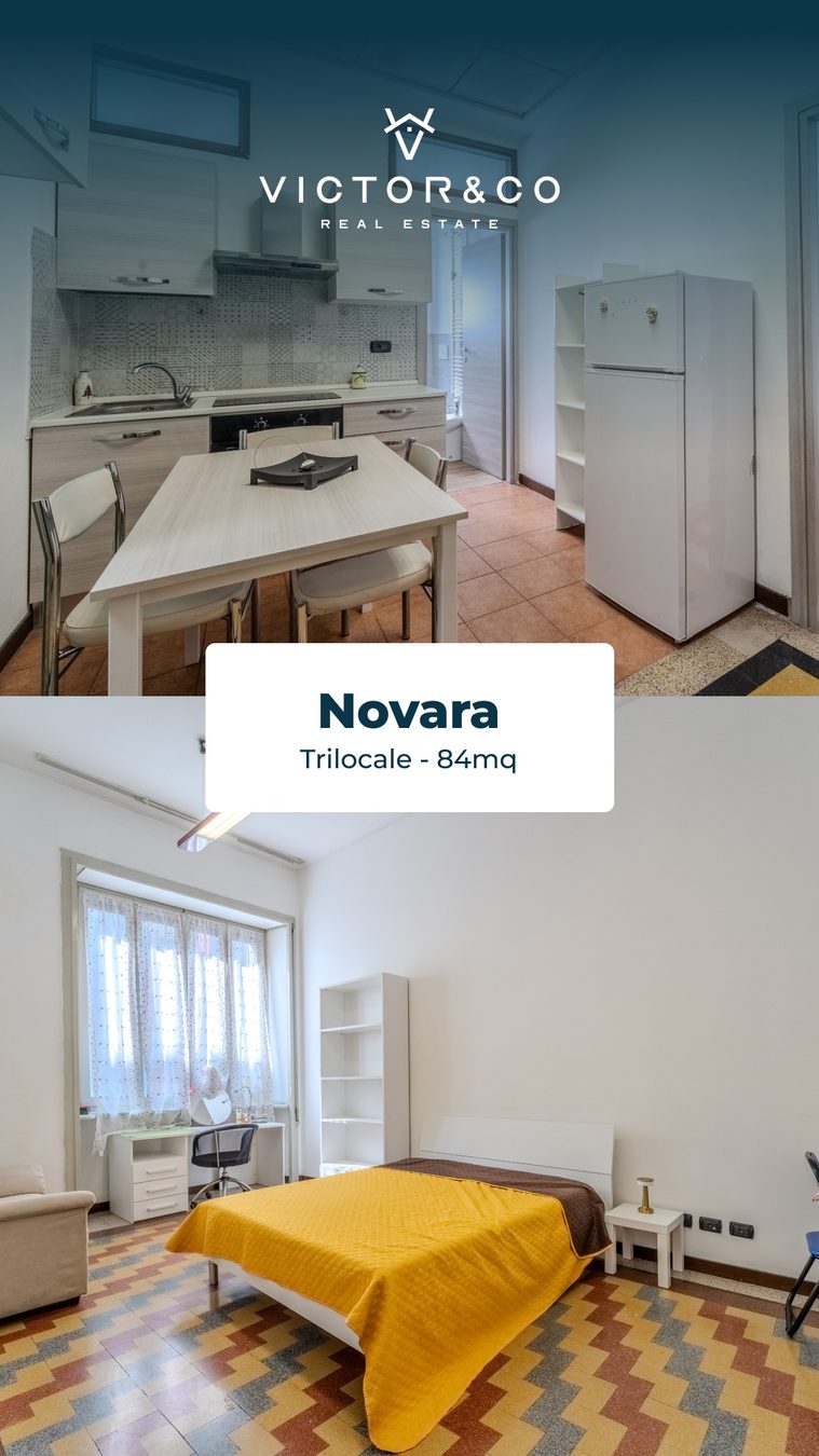 Vivi l'emozione di dare forma ai tuoi sogni a Novara! ✨ Trilocale in zona semicentrale e vicina ai servizi, a…